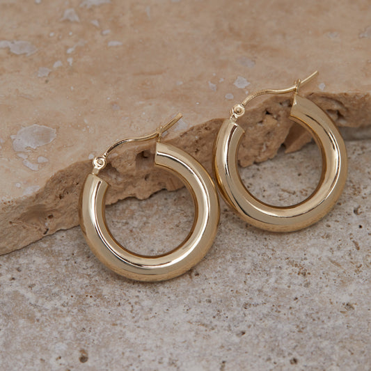 Mini Tube Hoop Earrings
