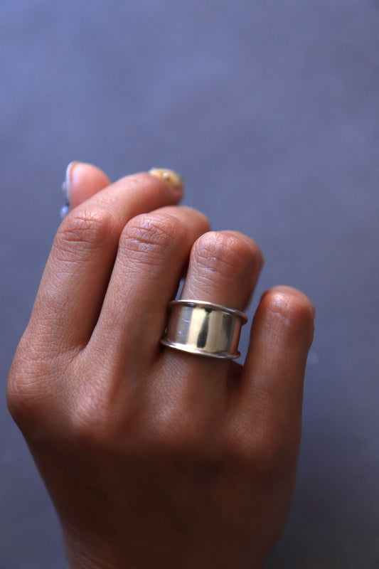 Silver Tapered Ring