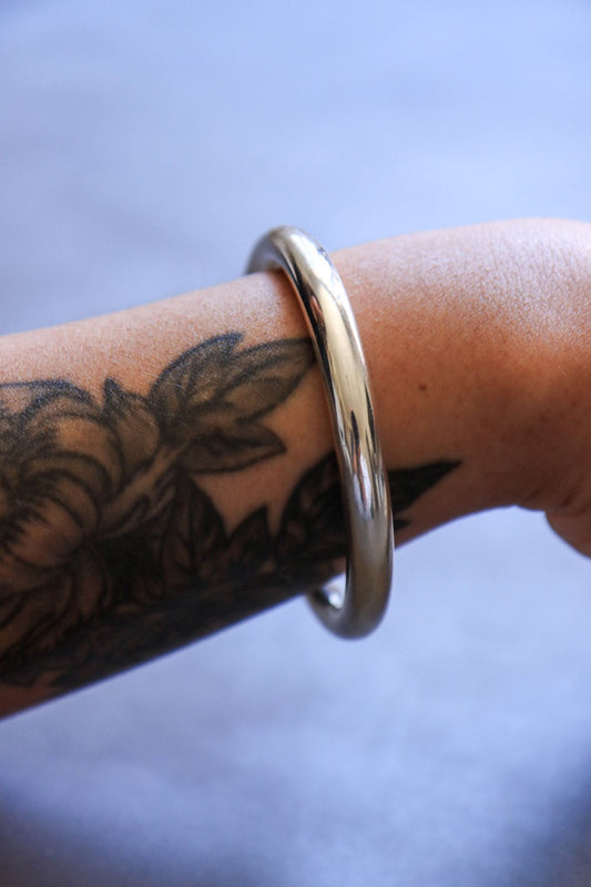 Bold Silver Bangle